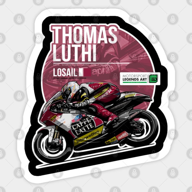 Thomas Luthi 2007 Losail Sticker by lavonneroberson